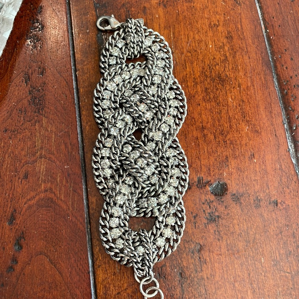 Stella and dot braided crystal bracelet